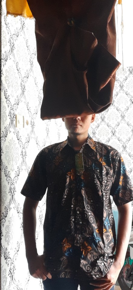 Couple Tunik Ziggy Tali Bunga Zigzag Lawasan Batik Modern Kerja Seragam Sarimbit Muslim Kantor