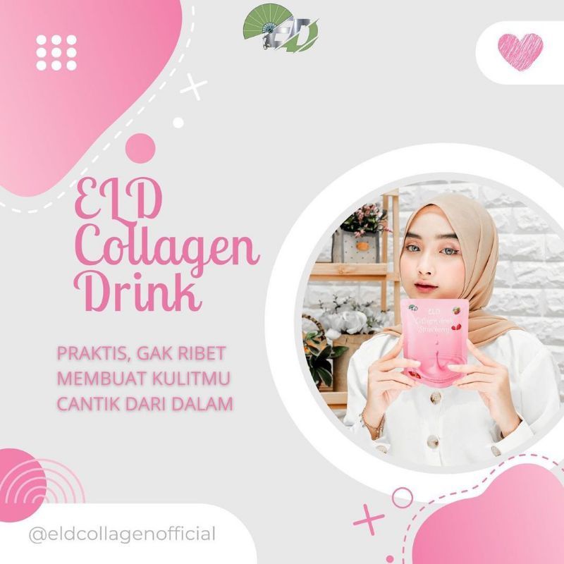 Eld Collagen Drink / Minuman Serbuk Kesehatan Kecantikan Collagen Drink UBC