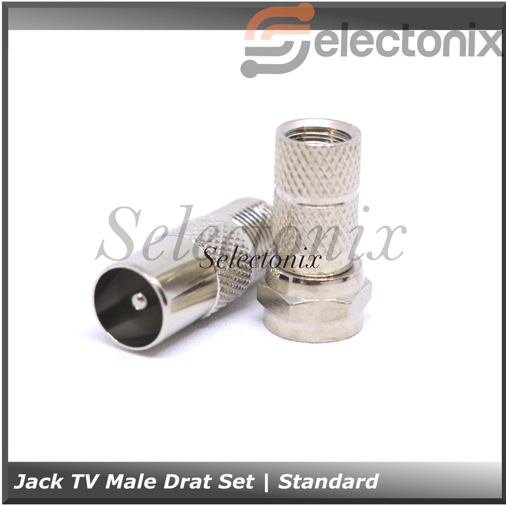 Jack Antena TV Male Drat Set | Standard