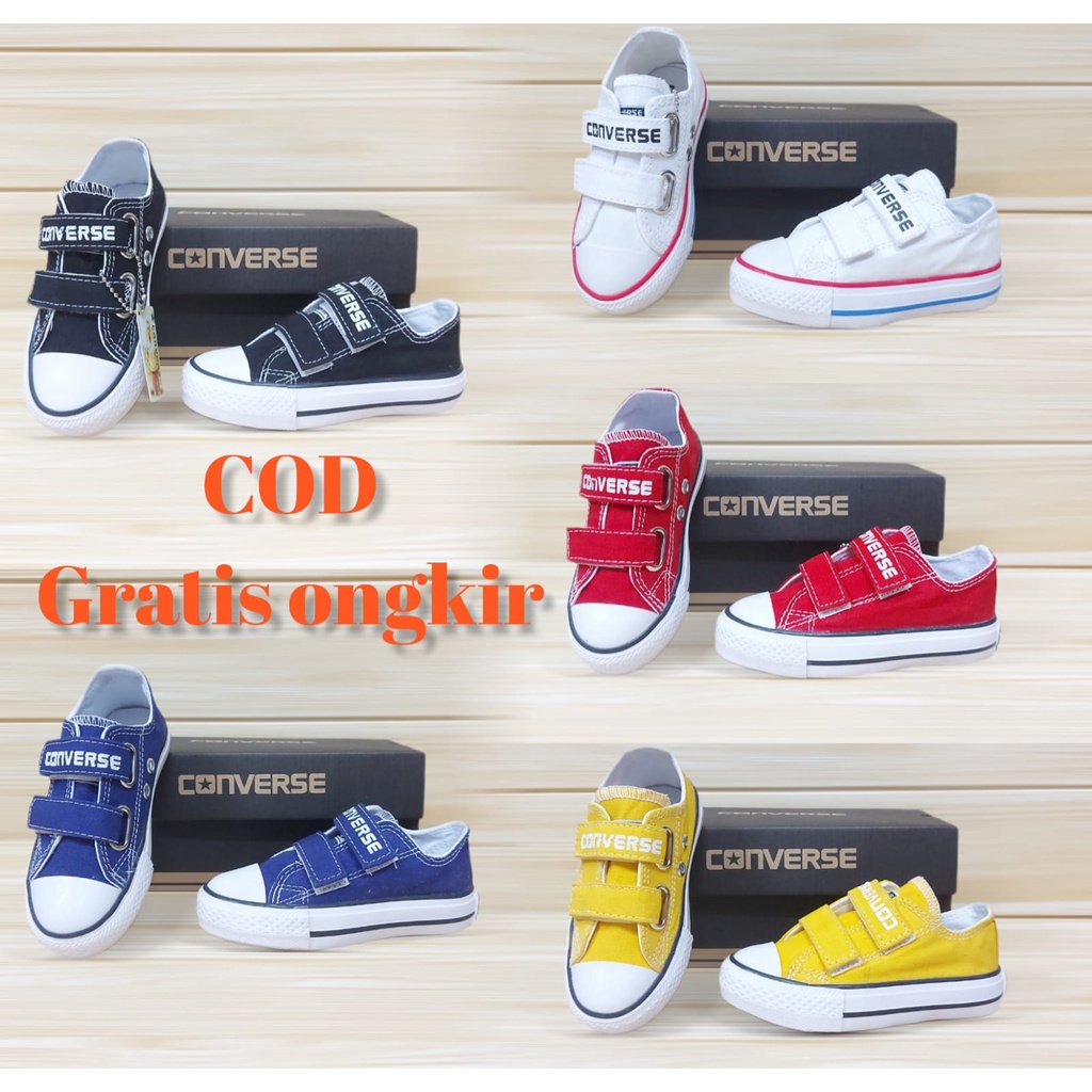 SEPATU SNEAKERS ANAK | SEPATU ANAK LAKI | SEPATU SEKOLAH ANAK VELCRO SIZE 21-35 UMUR 1 2 3 4 5 6 7 8