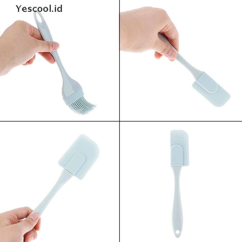 【Yescool】 1pc/3pcs Utensils Set Cooking Tools Silicone Kitchen Accessories Kitchen Spatula .