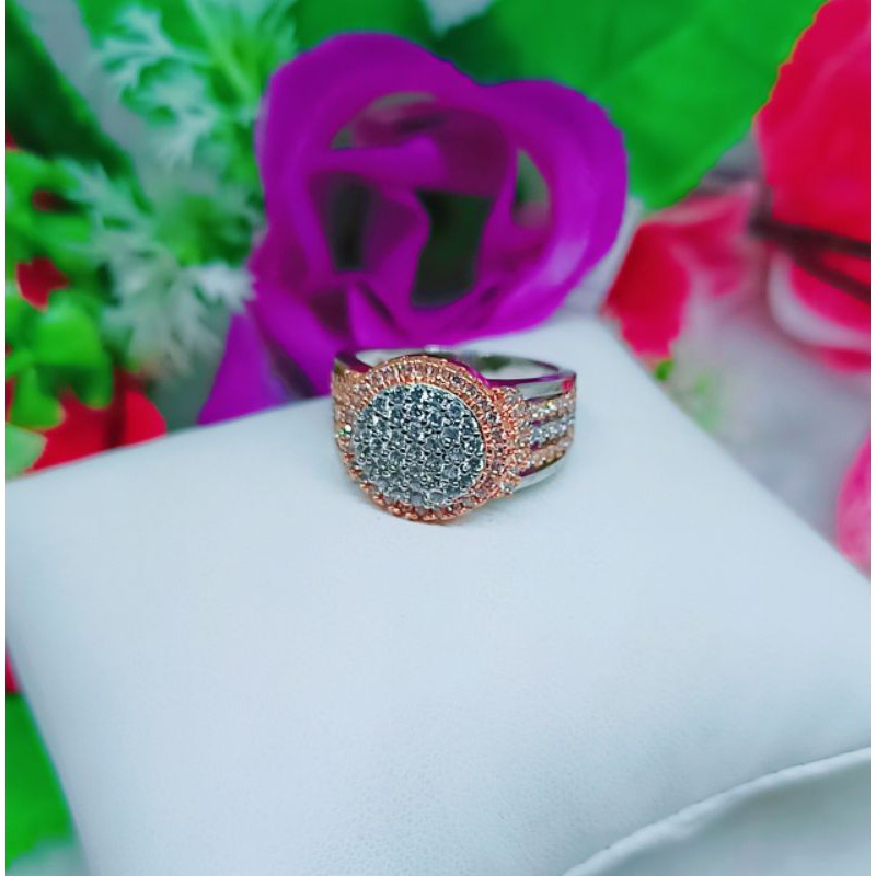 cincin permata kombinasi lapis emas 18k type:(i050-i054)