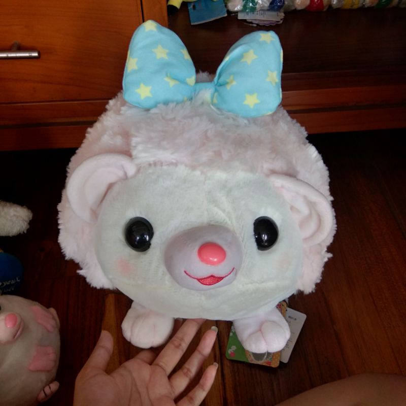 boneka amuse landak warna pink new