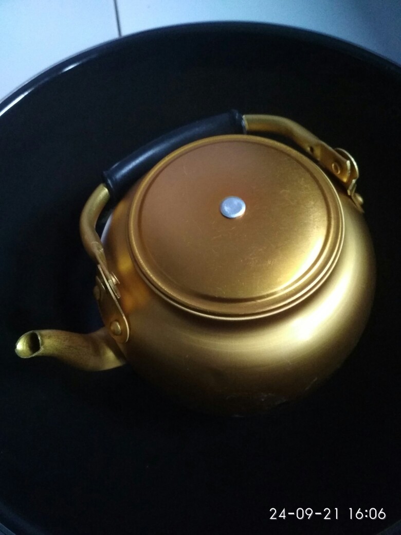 Teko Alumunium Emas 1.5l Teko Kuning Alumunium Teko Arab Dubai