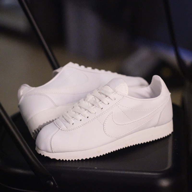 all white classic nikes
