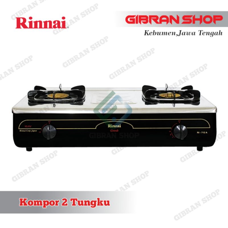 Jual Kompor Gas Rinnai 2 Tungku Ri 712 A Stainless Steel Original Bergaransi Resmi Shopee Indonesia