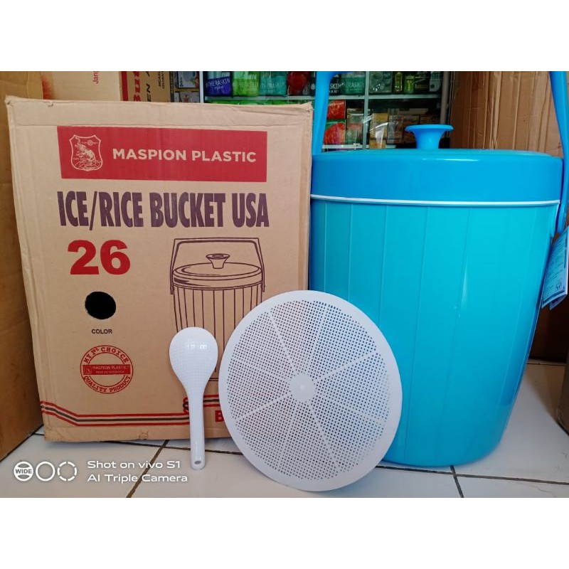 Jual Rice Bucket Termos Nasi Liter Liter Nasi Merek Maspion Shopee Indonesia