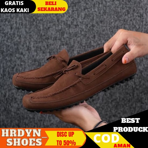 HDS X CRUSER - Sepatu Kulit Dewasa Laki Laki Kantor Cowok Formal Resmi Pantopel Nikah Remaja Kerja Kantor Slip On Loafer Kondangan Hitam Coklat 38-44 Pernikahan Cowok Kantoran Gereja Dinas Kasual Loafers Pantovel Pesta Undangan Kulit Sapi Garut Murah