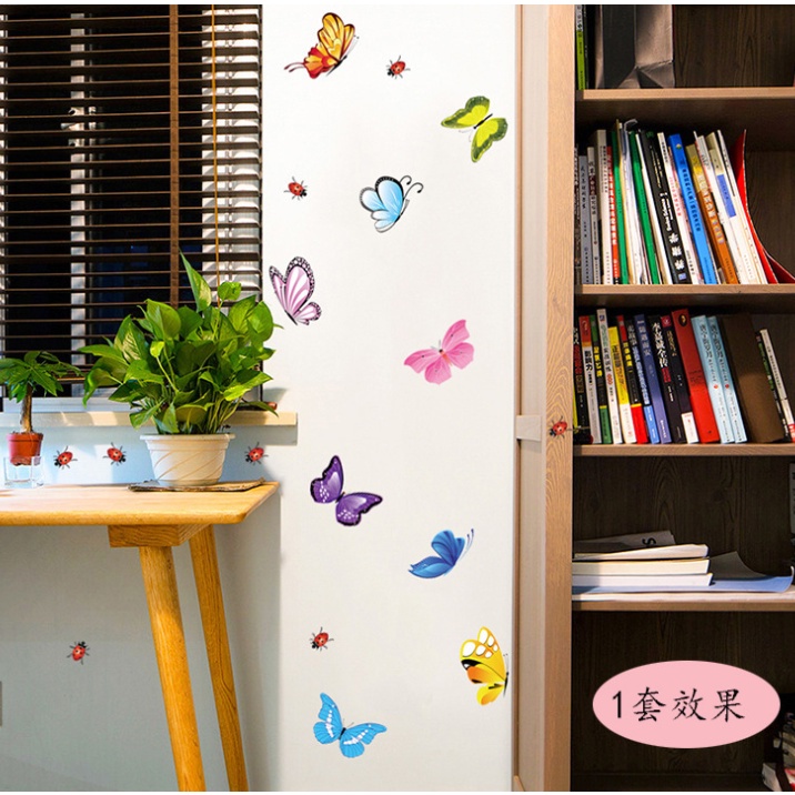 ❤ IJN ❤ Butterfly Wall Sticker - Stiker Hiasan Dinding Kupu Kupu - Tempelan Kulkas - Dekorasi Rumah