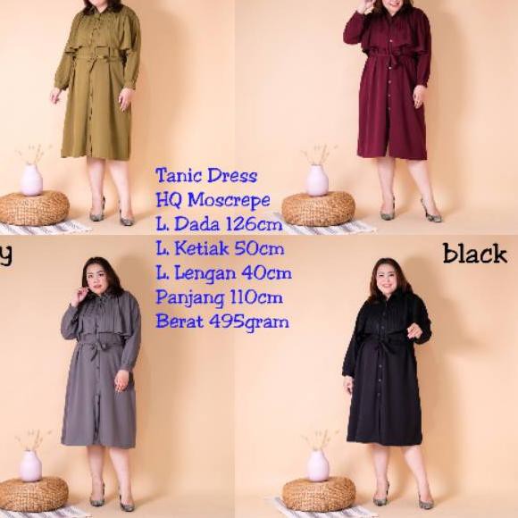 ➬ J.Jireh Fashion-Tanic Dress kd 333 (Bigsize Dress) ♡