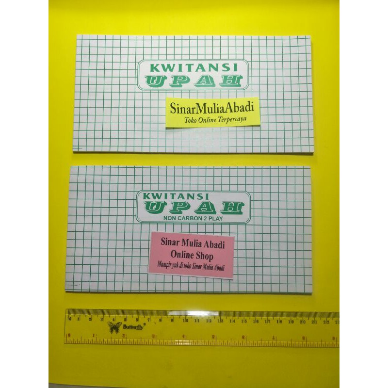 

Buku Kwitansi UPAH Rangkap 1 atau NCR Rangkap 2
