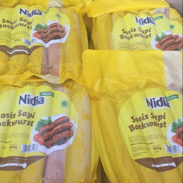 Sosis sapi bockwurst