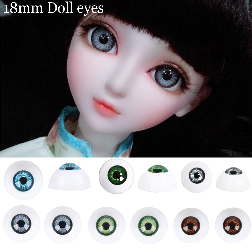 Boneka Barbie 2019 1 par de ojos de BJD acrílicos para muñeca SD 1/3 BJD muñeca verde oscuro ojos