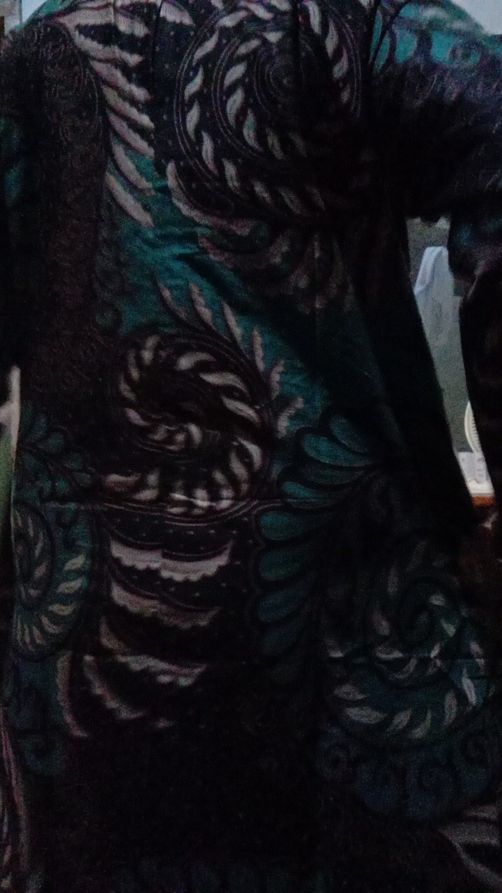 Tey-17 Batik Wanita Asj Sa Hrb026 Kenongo Kemeja Tosca Pendek