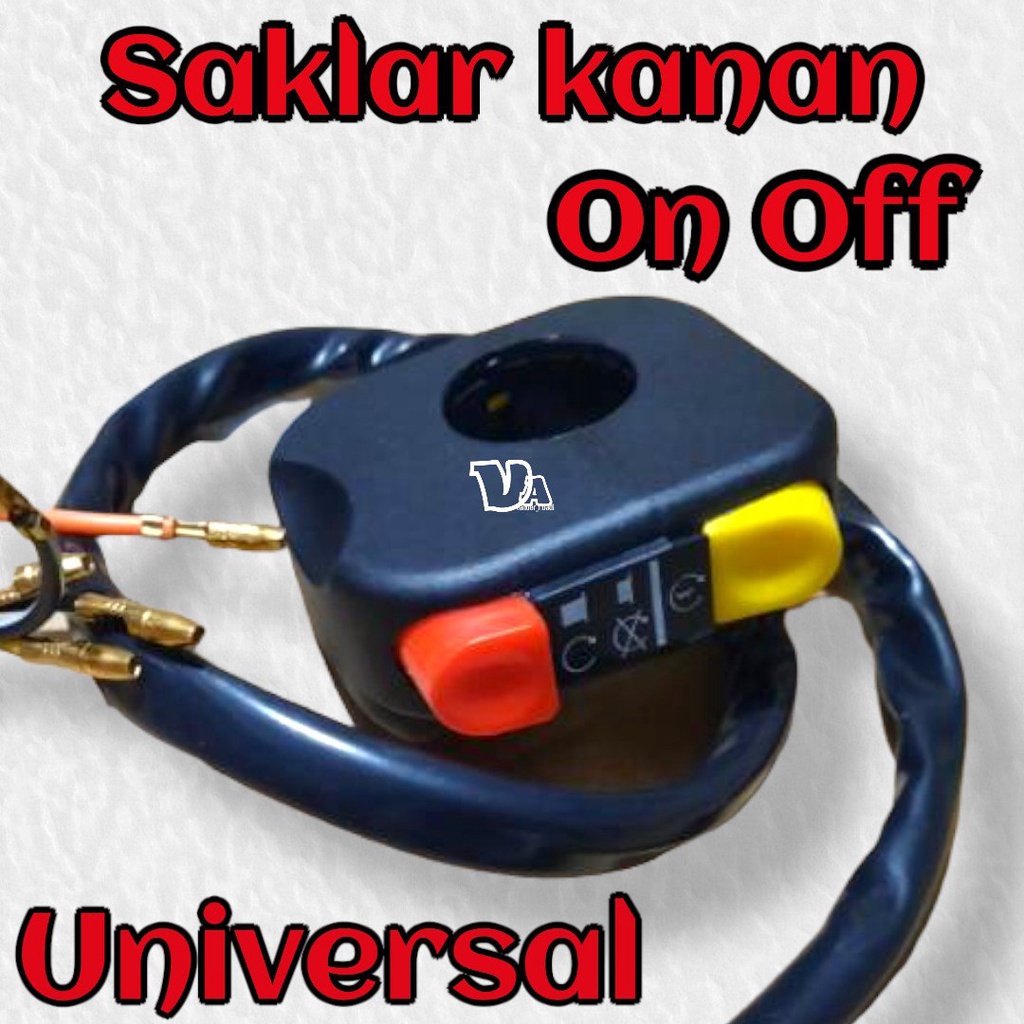Saklar Kanan Tombol Stater Dan On Off Universal Tombol Saklar Kanan Domino Switch On of & Stater Uni
