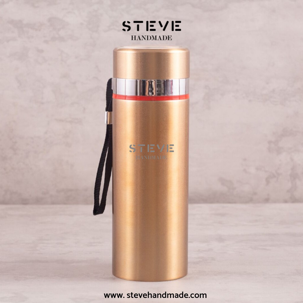 Botol minum stainless termos vacuum tumbler travel mug TM0379 Gold