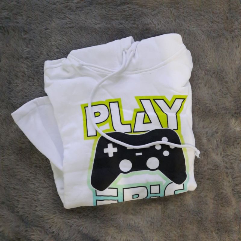 Hoodie HnM Play Epic White