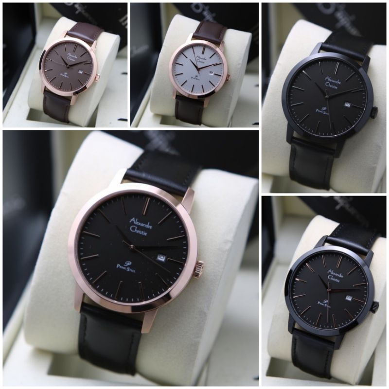 AC1007 Jam Tangan Pria Alexandre Christie AC 1007 Original Kulit