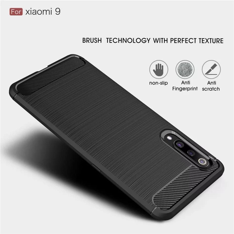 CASE SLIM FIT CARBON IPAKY XIAOMI MI 9 SOFTCASE - FA