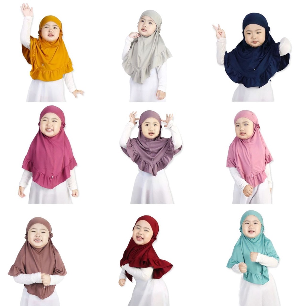 JILBAB ADIBA ||Jilbab instan anak | Jilbab anak || kerudung anak perempuan usia 2-7 tahun || JILBAB