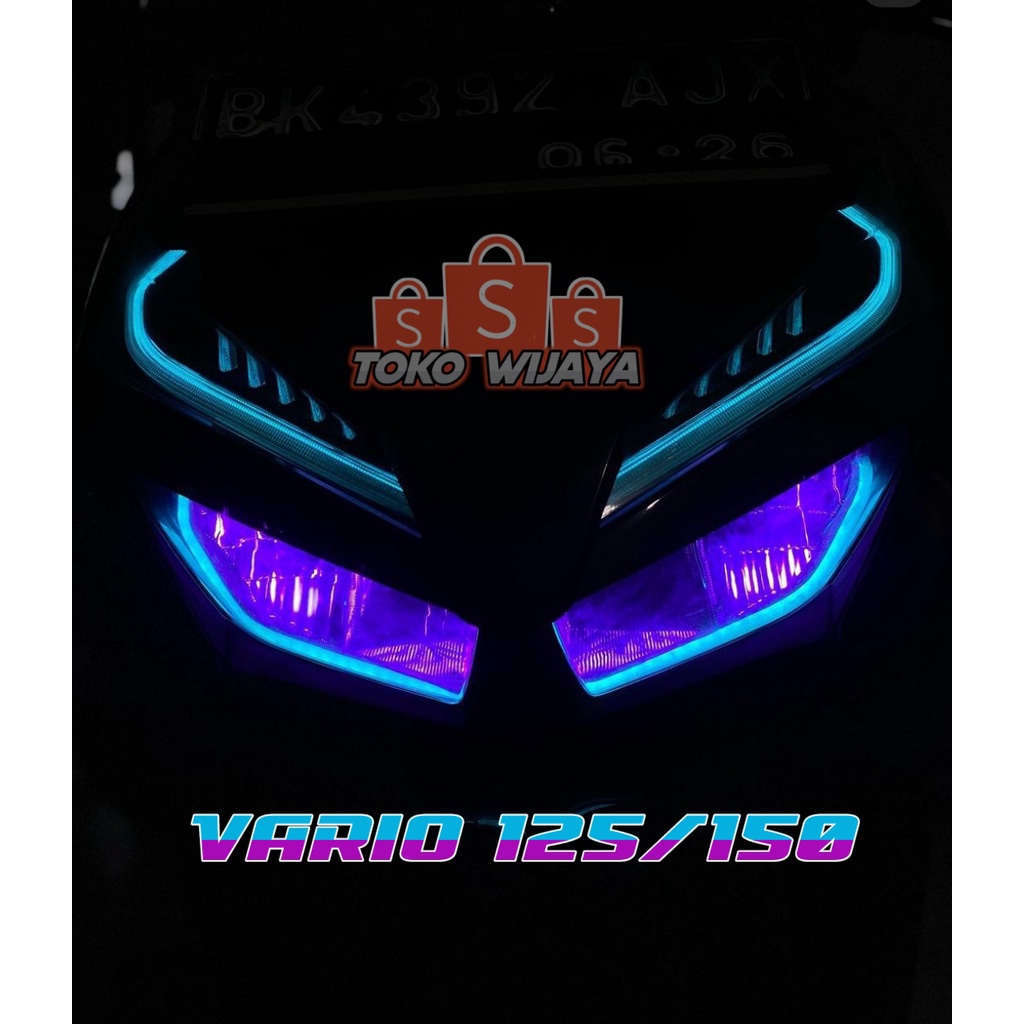 SEPAKET XTRA LAMPU LED ALIS  ALL VARIO GRATIS DEMON EYES BERKUALITAS BAGUS FREE STICKER DAN KARDUS