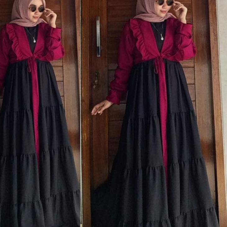 Penjualan Terbanyak.. ambrosia set / ambrosia terbaru / gamis terbaru / gamis wanita / gamis dewasa 