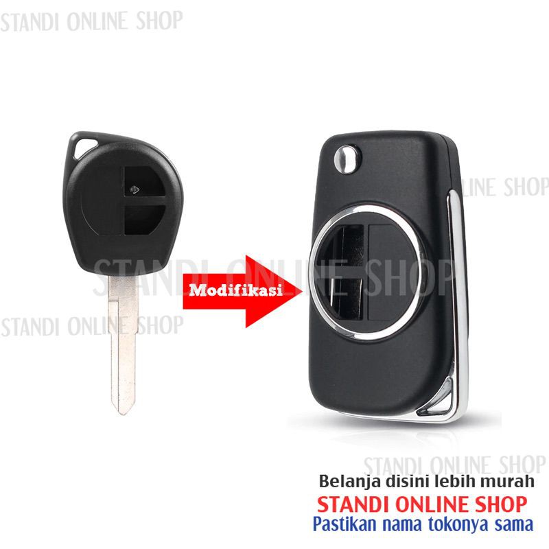 Casing Kunci Lipat Flip Key Rumah Kunci Suzuki Ertiga Model Baru