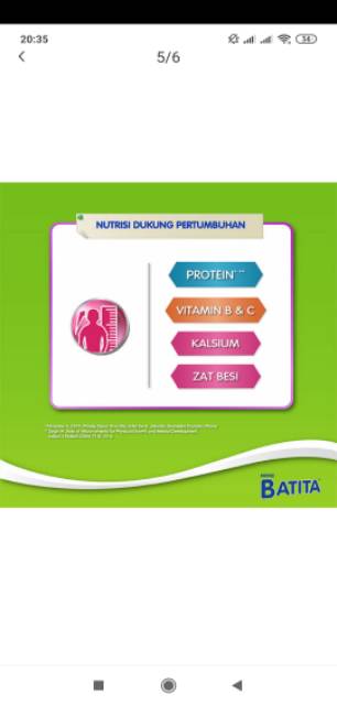 nestle BATITA DATITA madu / vanila 850 Gr exp 2024