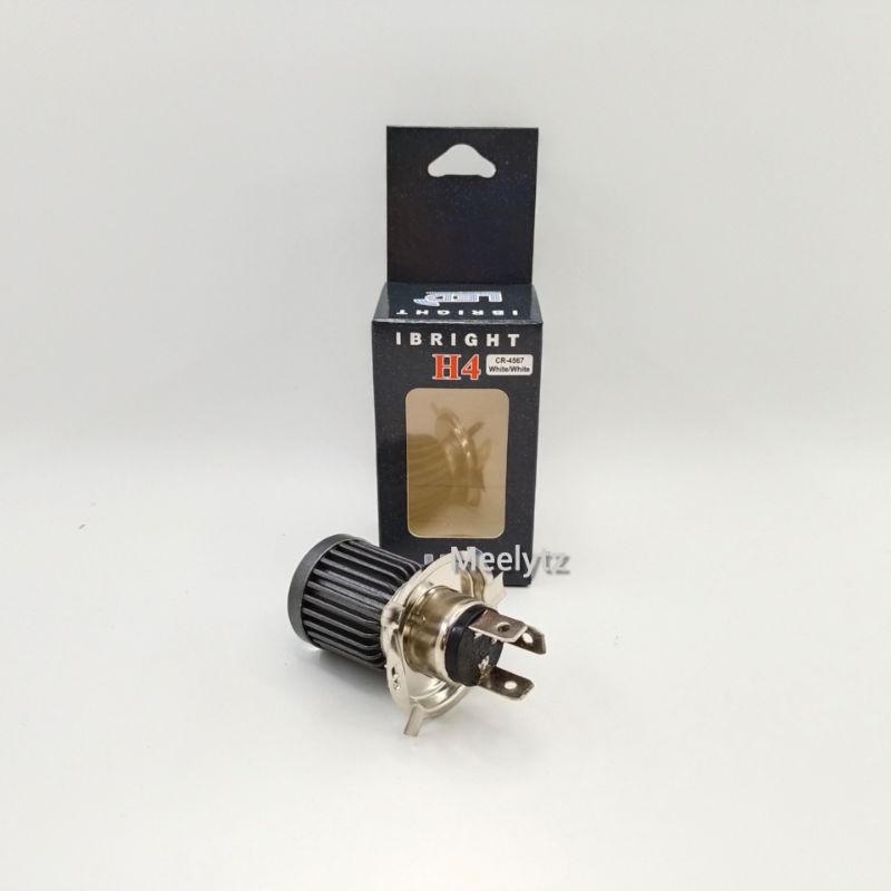 Jaminan Original IBRIGHT Lampu utama H4 Projector  Super Terang High low AC DC jauh dekat putih type laser