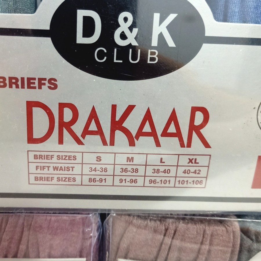 3 Pcs Celana Dalam Pria DRAKAAR Katun CD Underwear Pakaian Dalam Pria Cotton