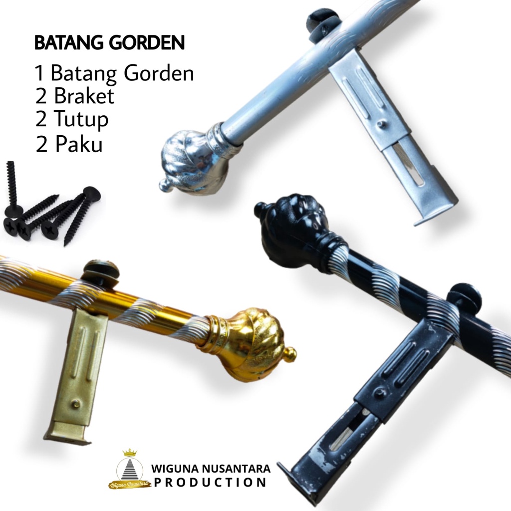Batang Gorden Full Set Murah Batang Gorden Alumunium
