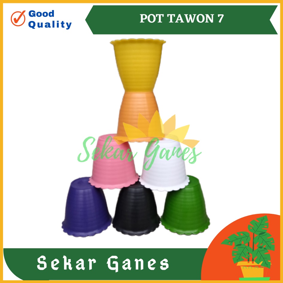 POT TAWON 7 WARNA-WARNI 7.5 CM POT BUNGA PLASTIK VAS BUNGA KECIL-BUKAN POT TAWON 8 10 MADU LEBAH.