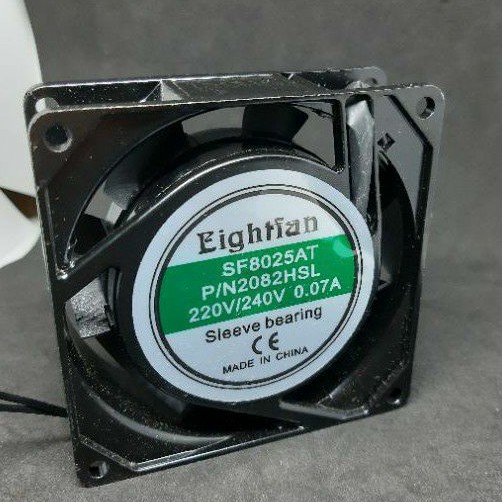 KIPAS FAN  AC 220V-240V 8CM BODI BESI 8X8 BEARING