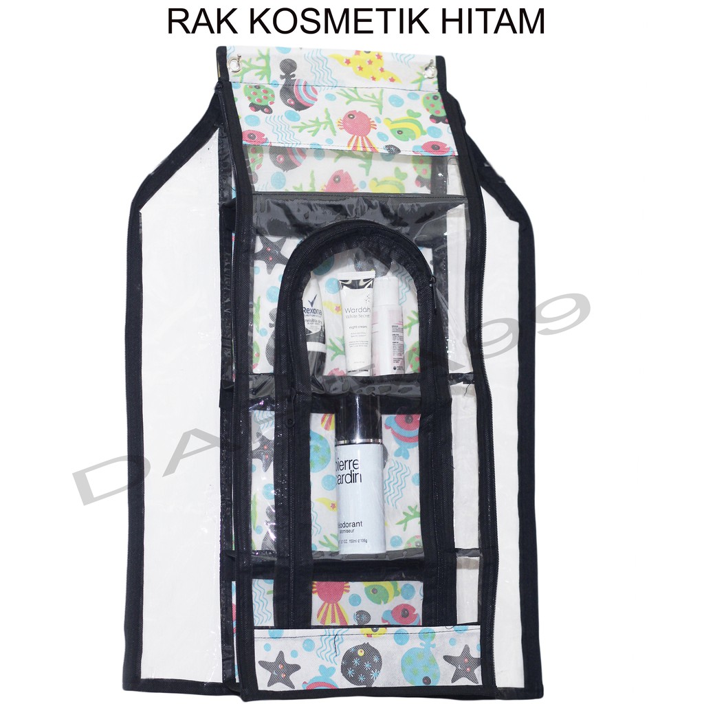 rak kosmetik gantung motif bunga susun 4