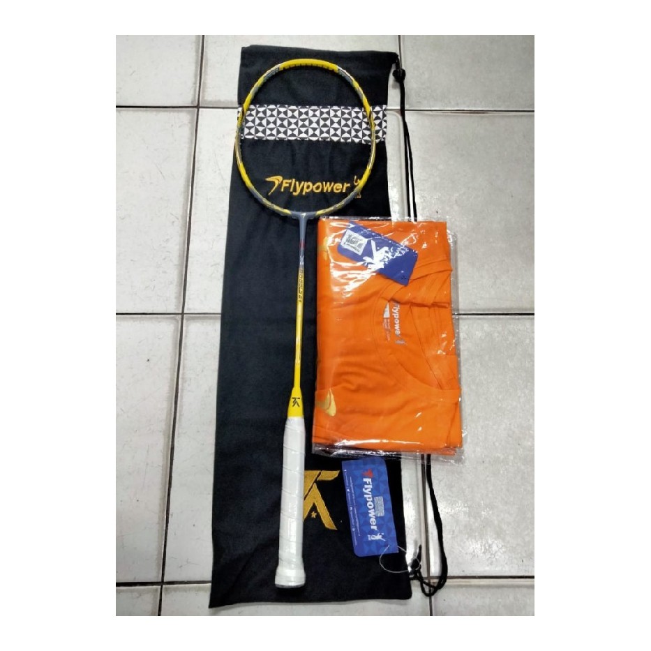 Promo ORIGINAL GOLD FLYPOWER RAKET Diskon RIO BADMINTON G1