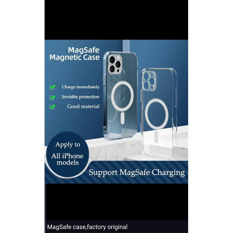 CLEAR CASE MAGSAFE iphone 12/12 mini/12 pro/12 pro max/hybrid/magnetic/tebal/original soft bening