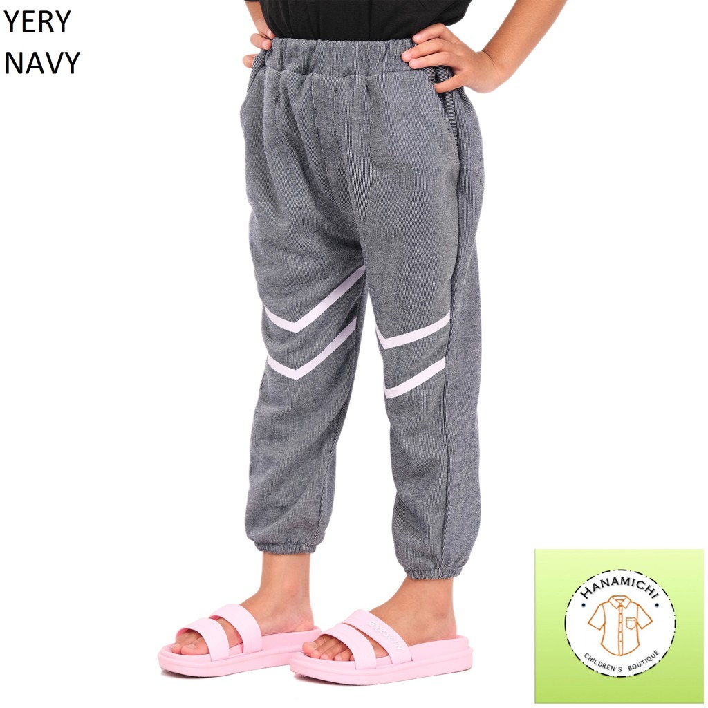 Hanamichi YERY Celana Jogger / Joger Anak Motif Garis