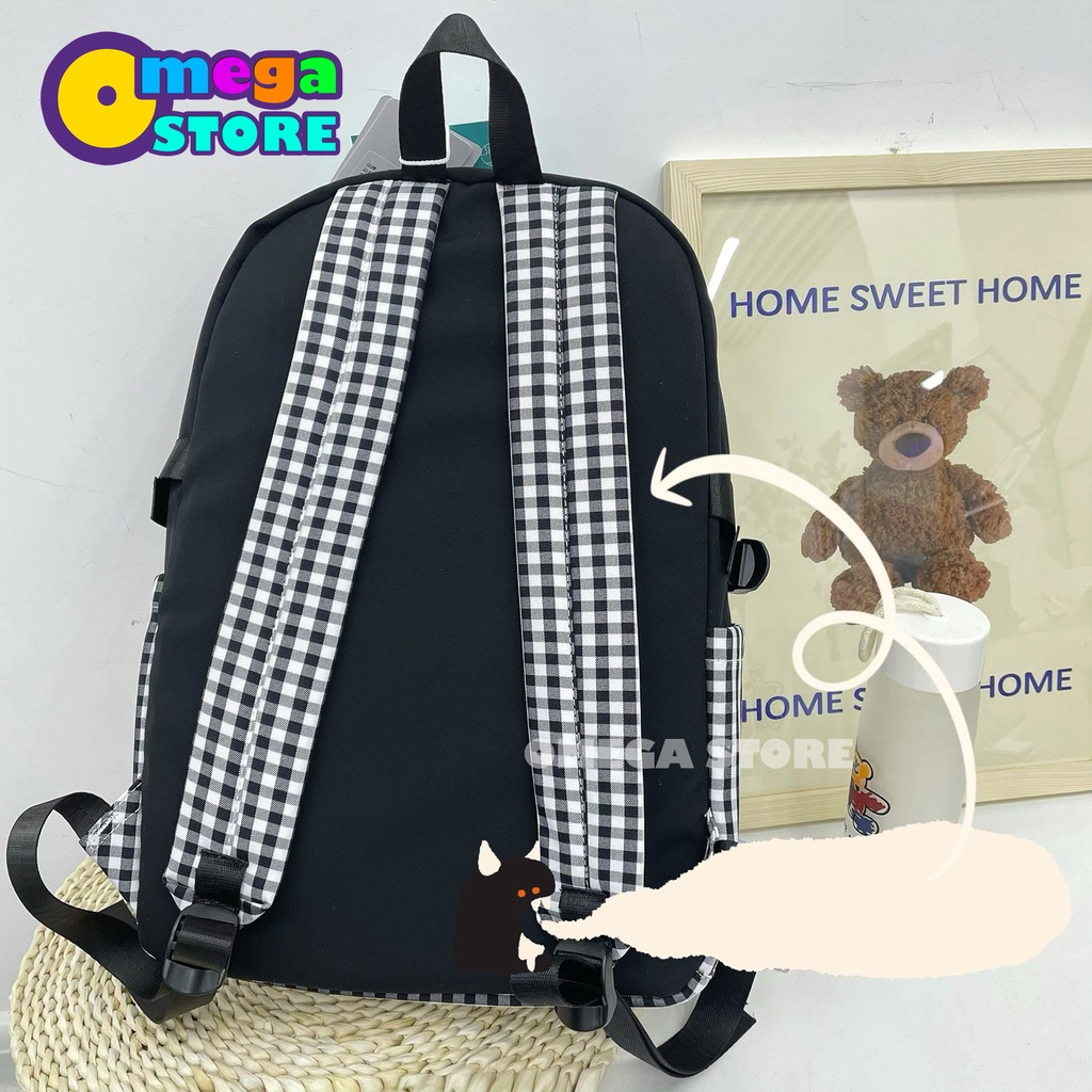 Tas Sekolah Anak Perempuan Tas Sekolah SD SMP SMA Tas Ransel Wanita Backpack Korea Fashion 217