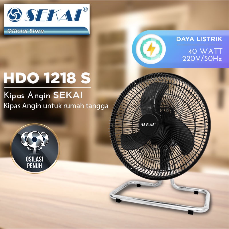 SEKAI Kipas Angin Meja / Kipas Angin Duduk 12 Inch - HDO 1218-S