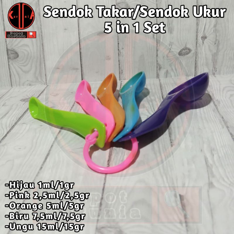 Sendok Takar 1 Set 5 Sendok Ukur