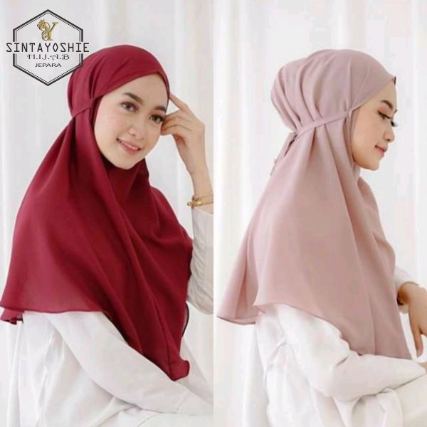 Jilbab instan bergo Maryam diamond Dewasa hijab Khimar non pet