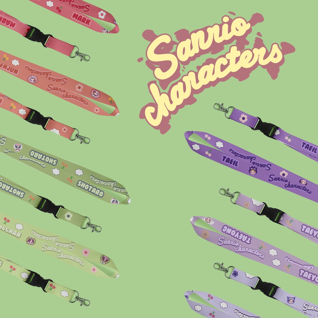 

LANYARD NCT SANRIOO CHARACTER AESTHETIC DESIGN FANMADE