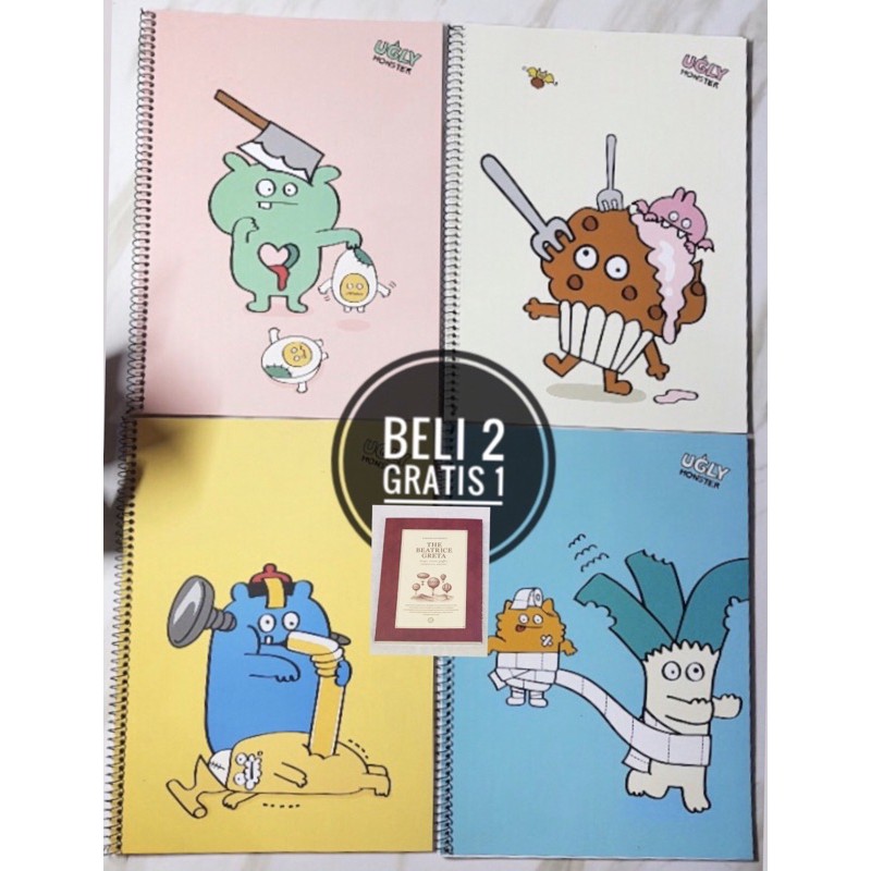 

Buku tulis notebook monster B5