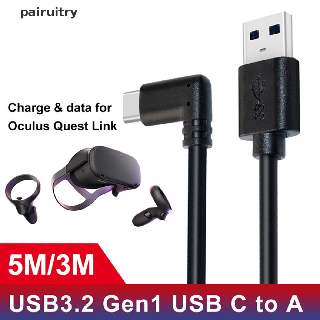 Prt Kabel Data / Charger USB Tipe C 3.2 Panjang 5M Untuk VR Oculus Quest 2