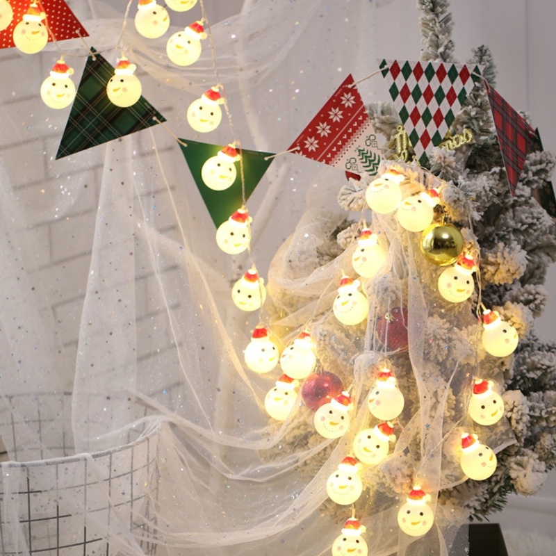 Zzz Lampu Tumblr LED Bentuk Snowman Untuk Dekorasi Natal