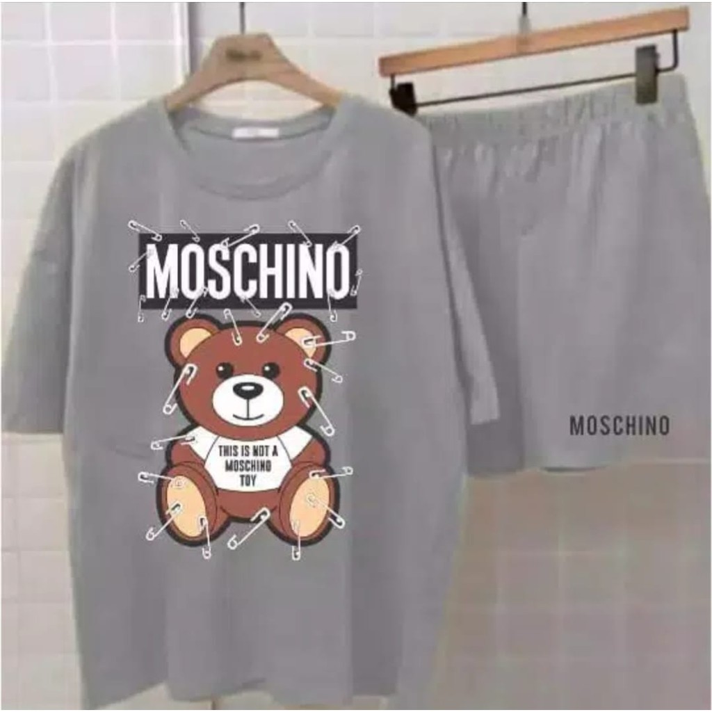 VGN - SETELAN MOSCHINO PENITI BEAR / PAKAIAN WANITA