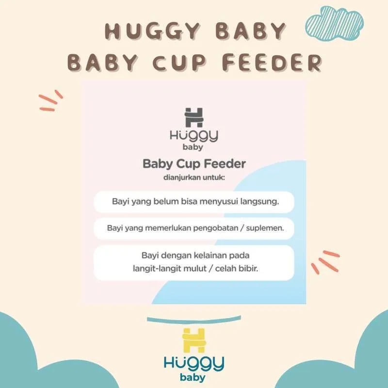 Huggy Baby Baby Cup Feeder | Gelas Sloki Cangkir Bingung Puting ASIP - B1010042