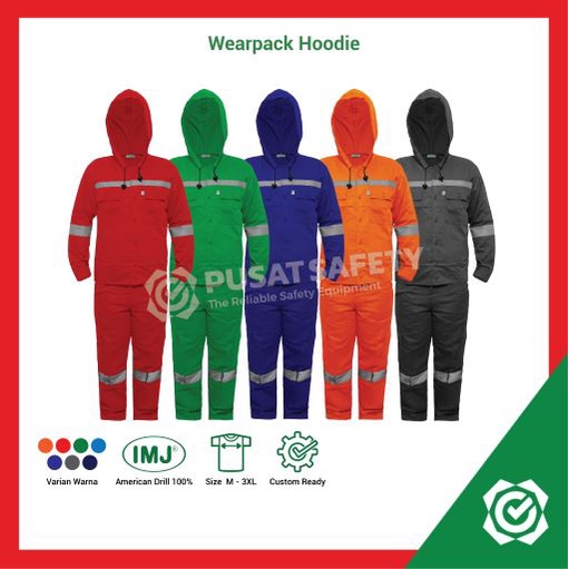 Wearpack Setelan Hoodie Baju Safety Seragam Kerja Proyek IMJ