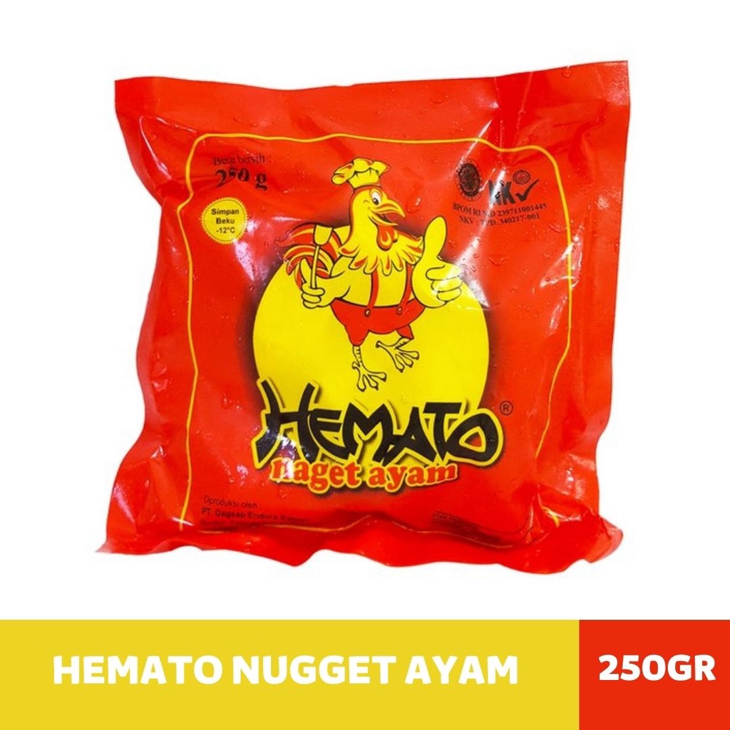 

Nugget Ayam Hemato Kemasan [250gr - 500gr - 1kg]HALAL