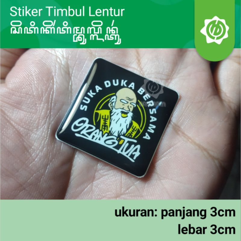 

Stiker Timbul Lentur logo Orang tua dll